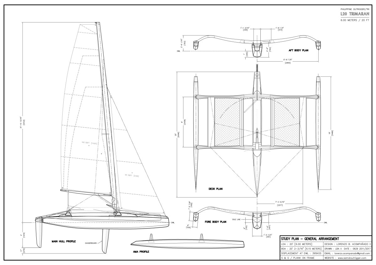 Катамаран Торнадо чертежи
