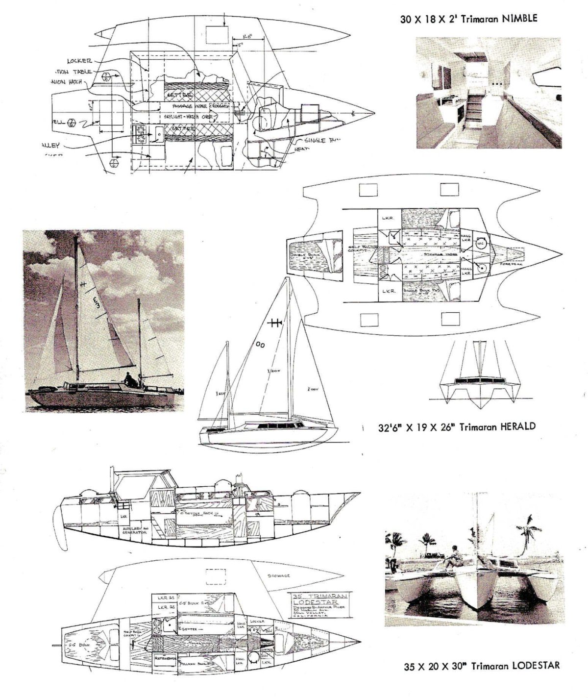 Мини тримаран Вега чертежи