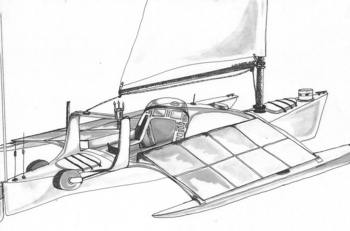 Тримаран парусный чертежи