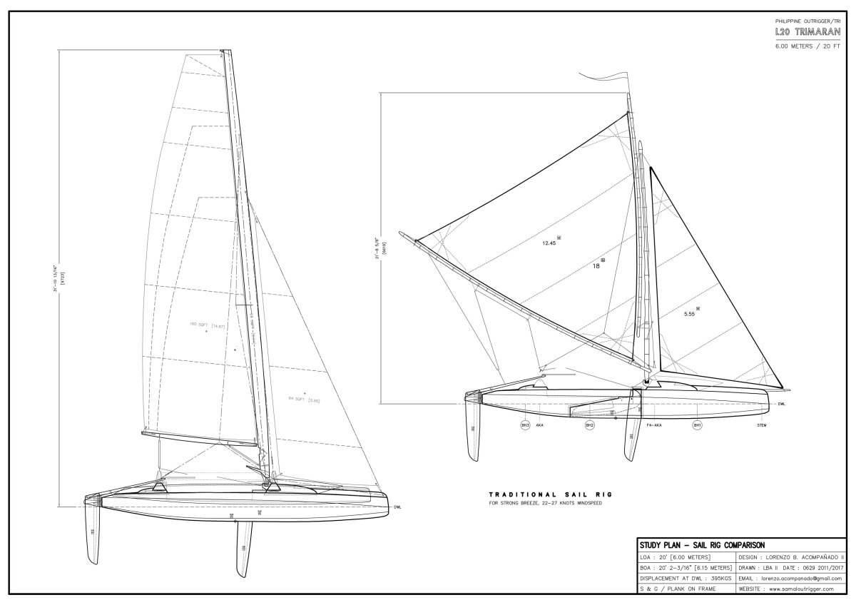 Мини тримаран Вега чертежи