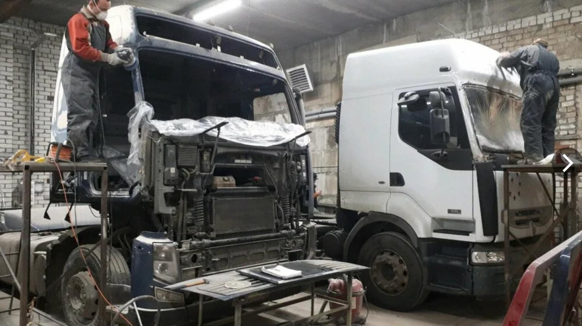 Покраска грузовиков