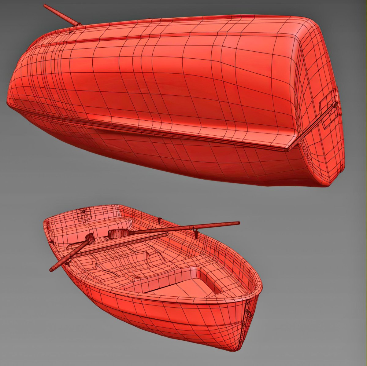Лодка гребная Пелла Фиорд 4-х местная