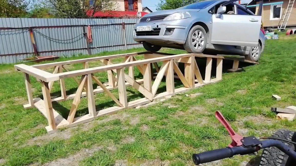 Деревянная мини эстакада