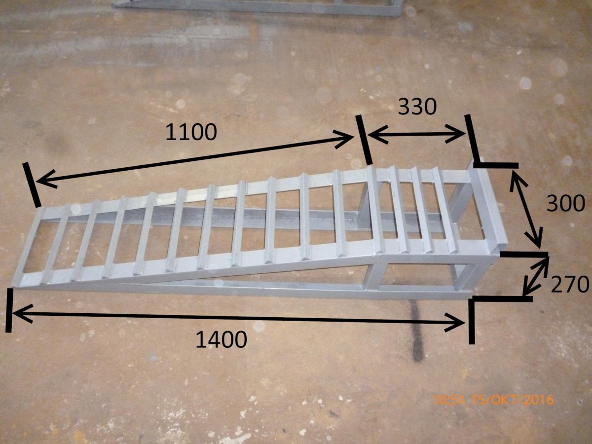 Переносная мини эстакада чертежи