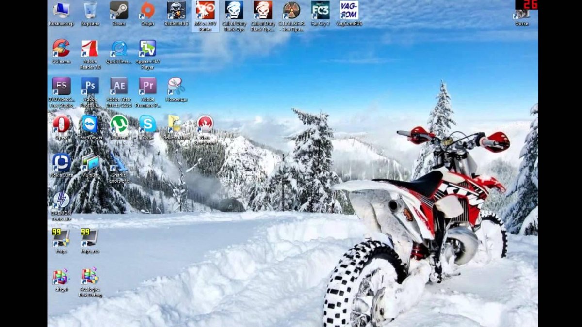 Мото эндуро зима