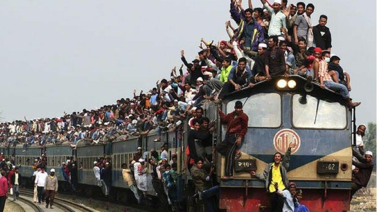 Поезд в Индии