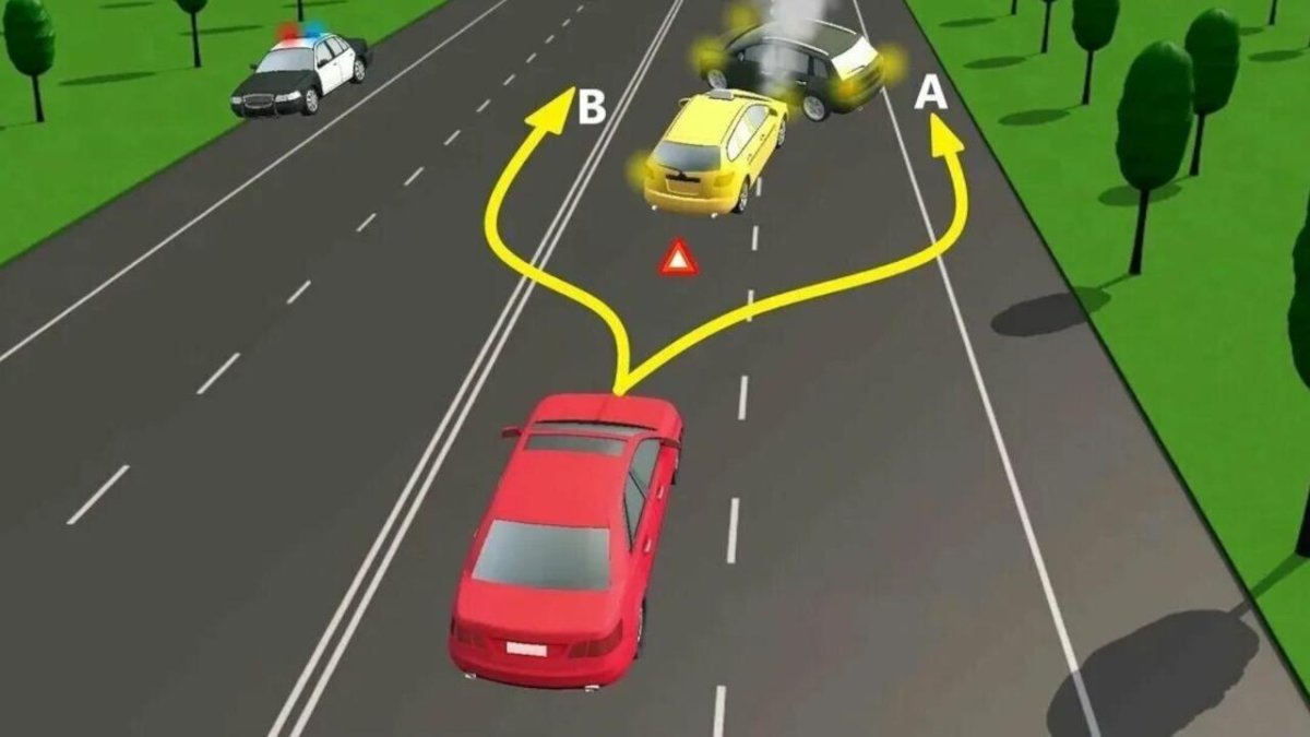 Препятствие на дороге