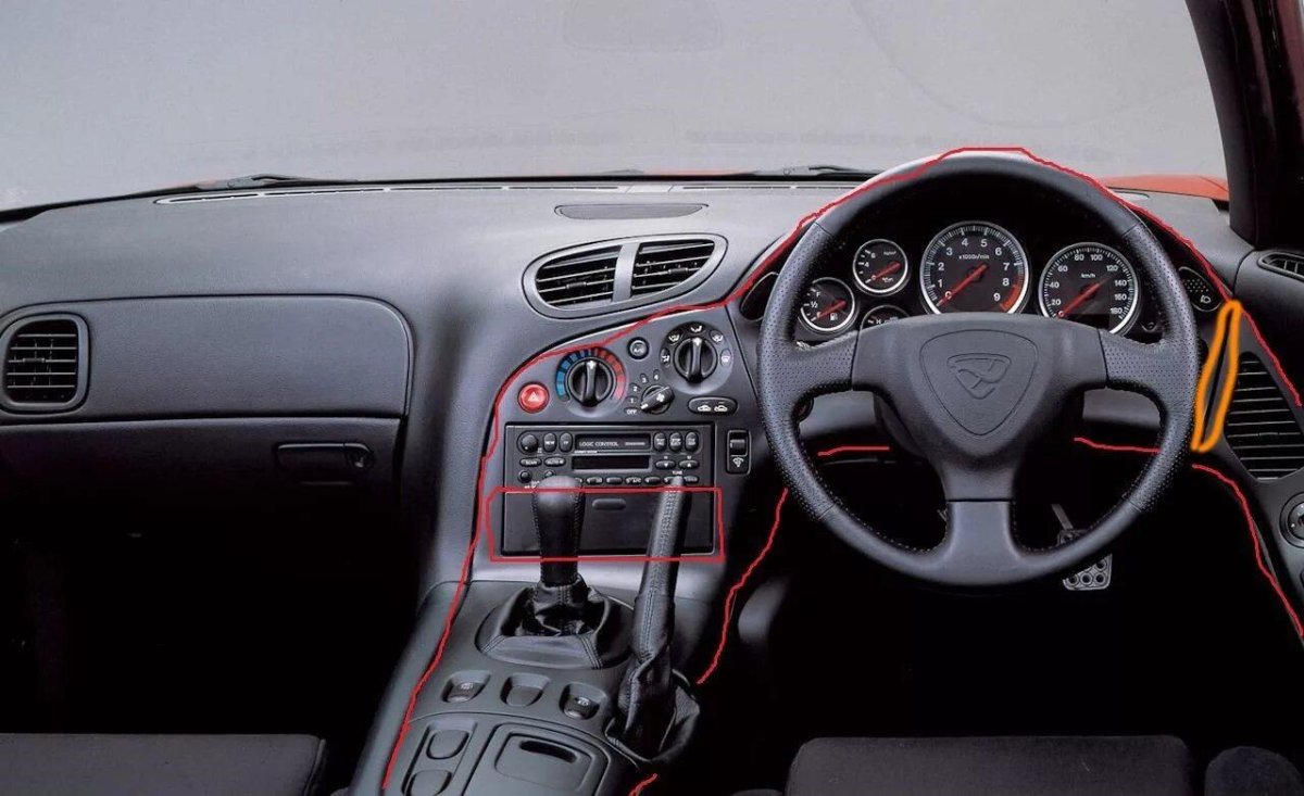 Мазда RX 7 салон