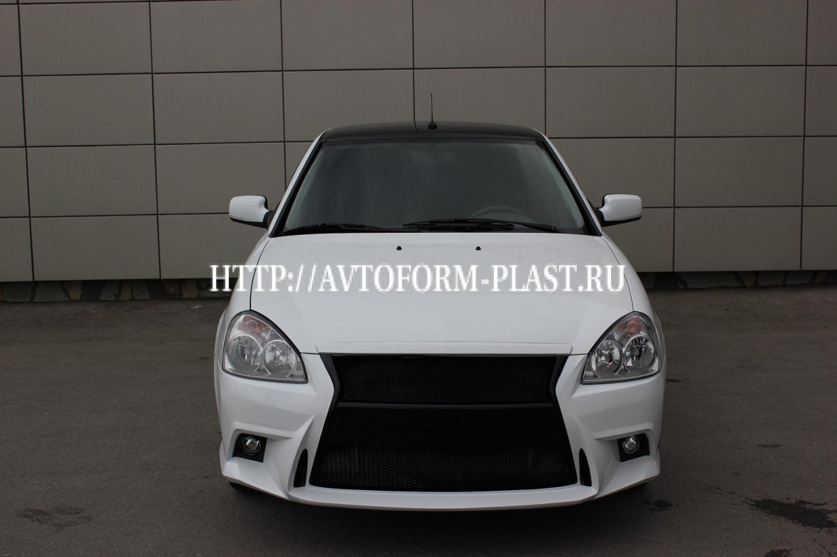 Передний бампер Лада Приора Lex