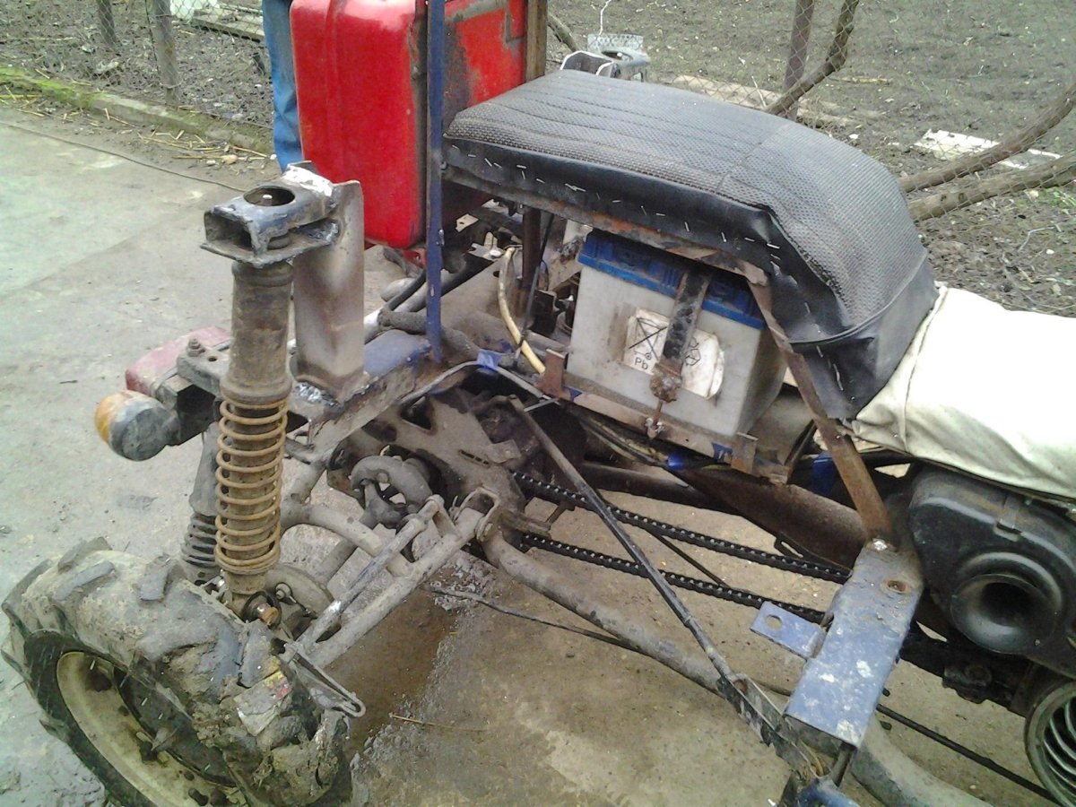 Привод ВАЗ на мотороллер муравей