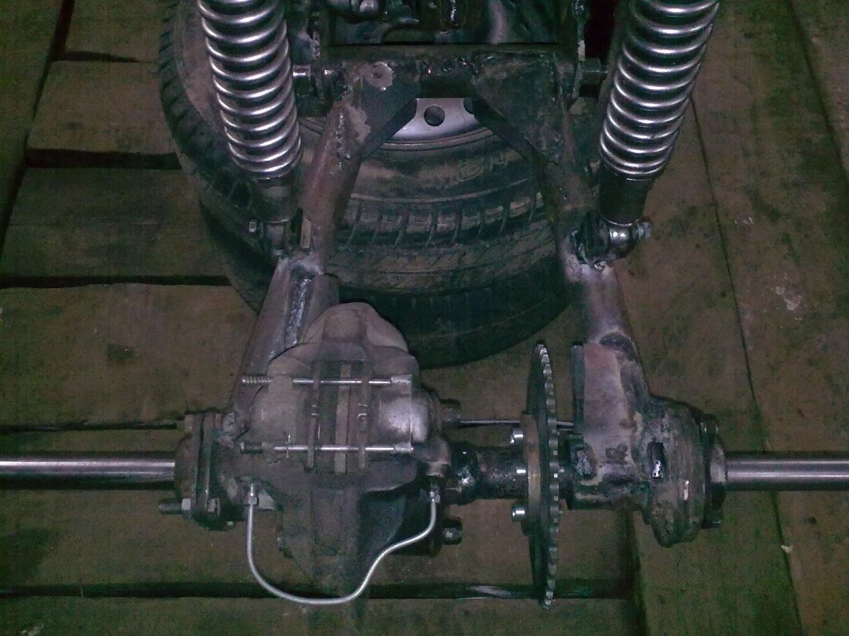 Задняя подвеска инвалидки СЗД