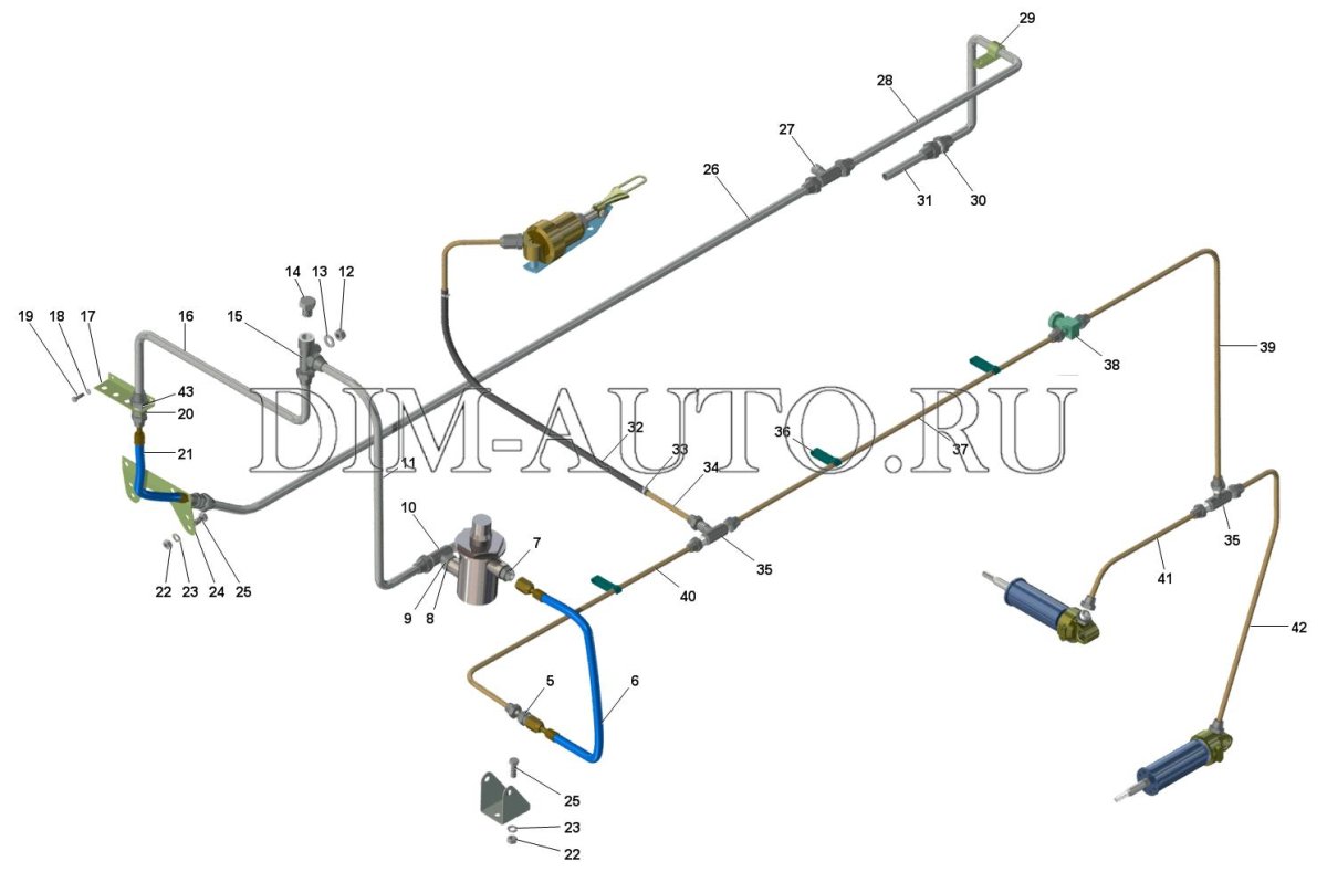 Тормозная система КАМАЗ 65115 евро 4