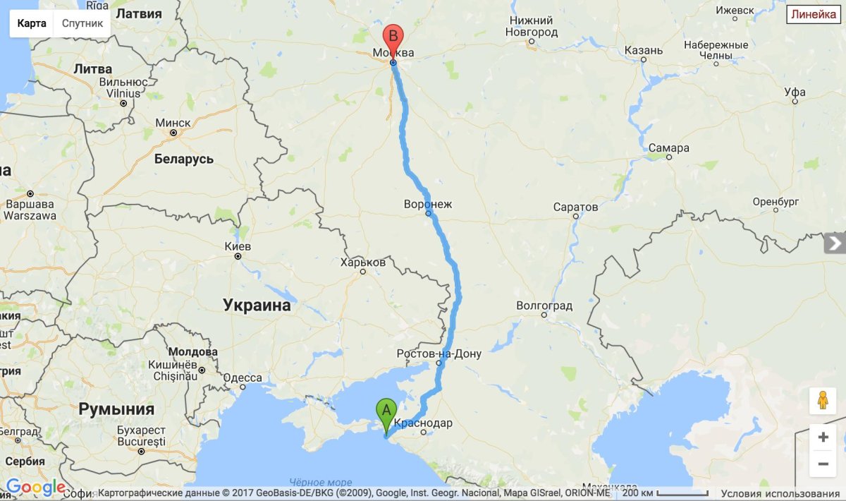 Автобус Донецк Москва маршрут