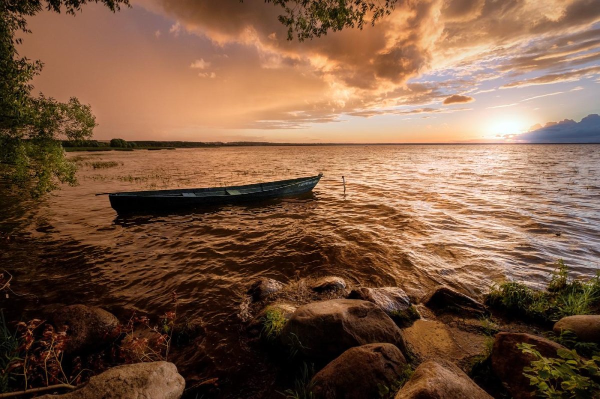 Плещеево озеро закат