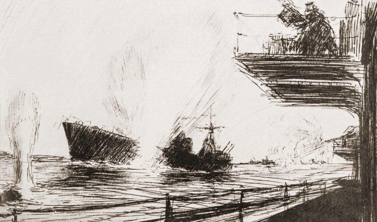 Гибель Стерегущего картины