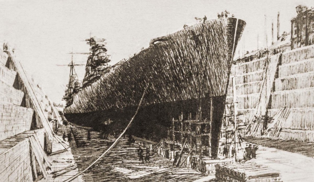 Крейсер Максим Горький кипы хлопка вместо брони фото