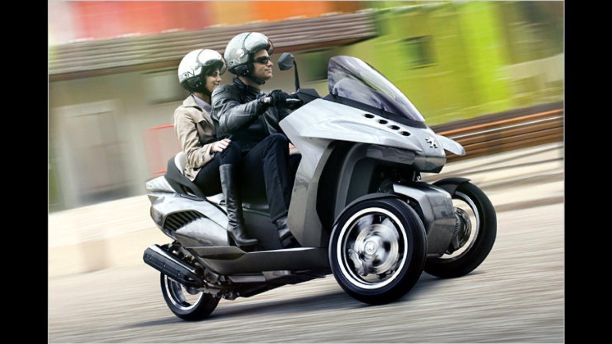 Peugeot трёхколёсный скутер