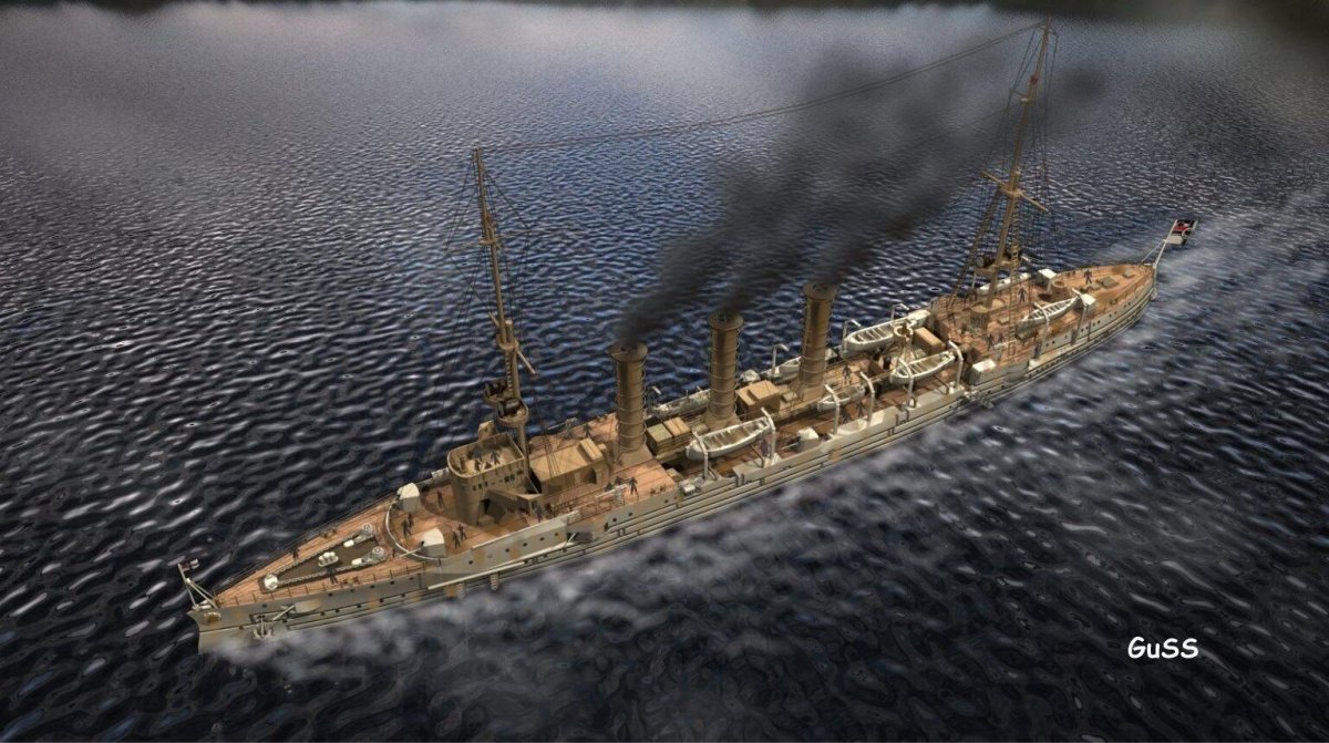 Крейсер Дрезден 1914