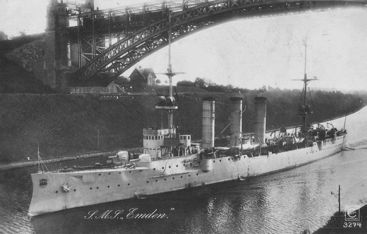 Крейсер Эмден 1914