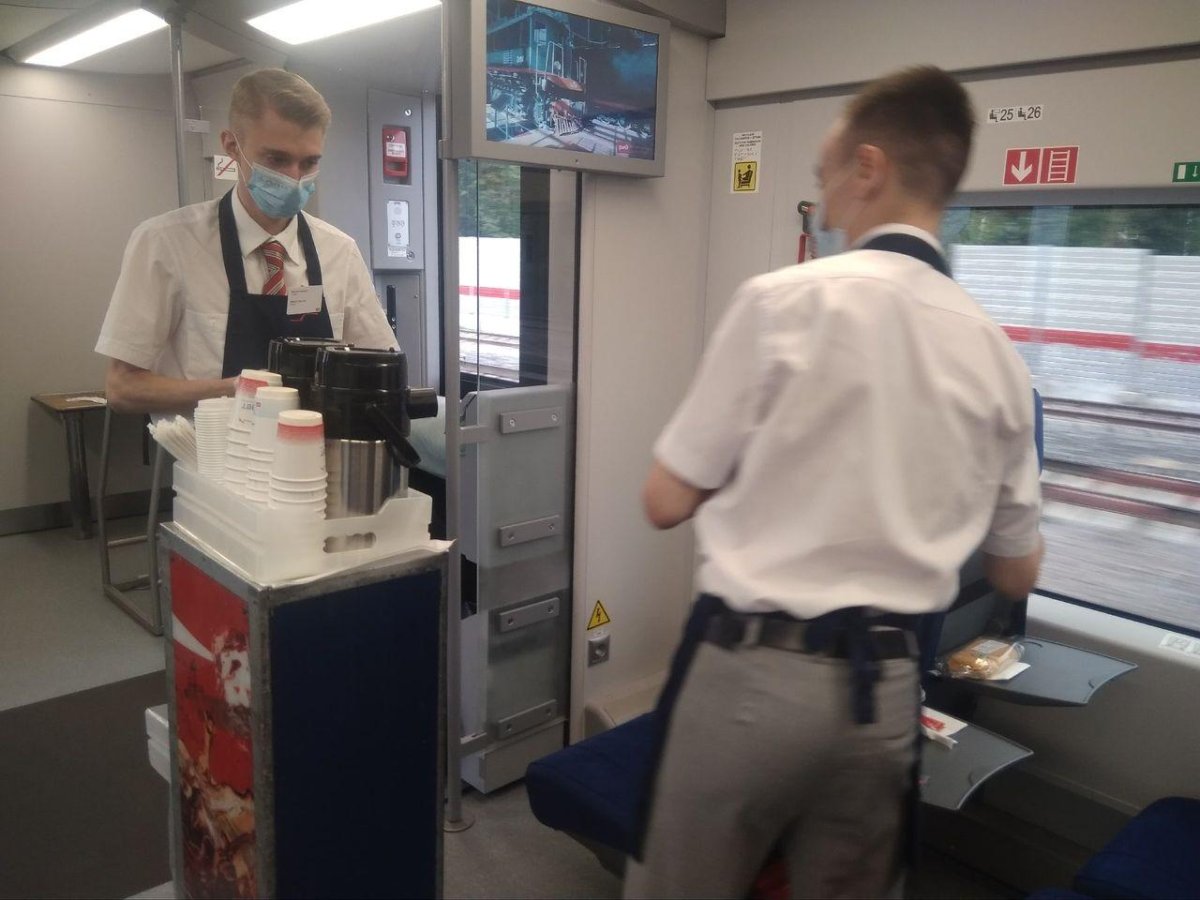 Поезд Ласточка Кострома внутри