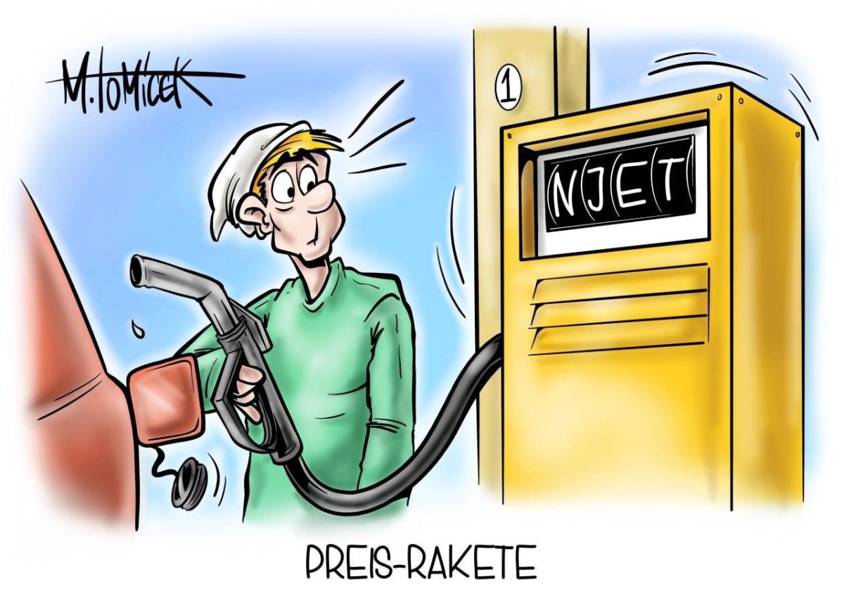 Бензин карикатура