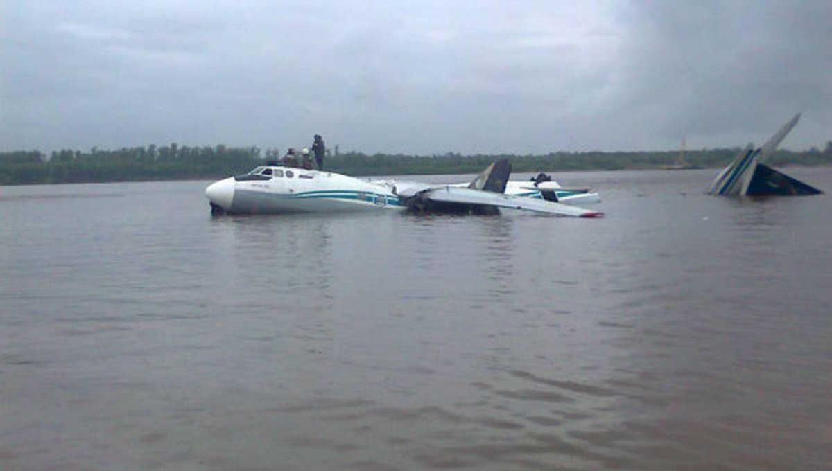АН 24 приводнение на Обь