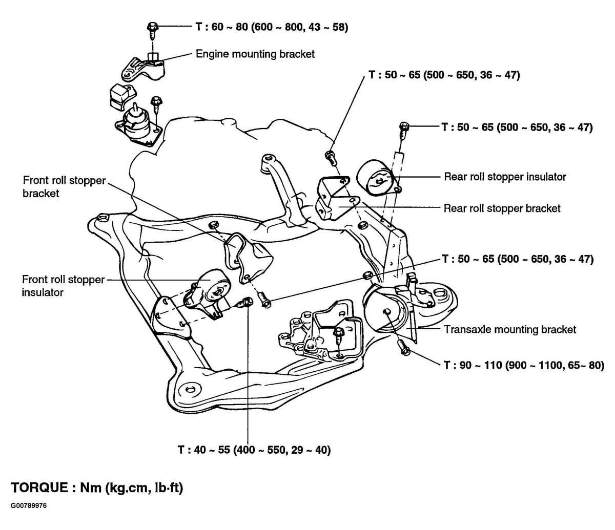 Опора двигателя Санта Фе Классик 2.7