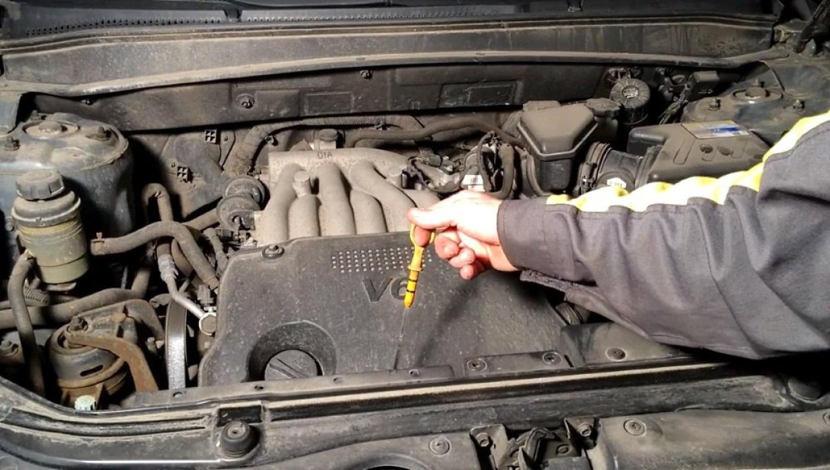 Масляный фильтр на Санта Фе 2.7