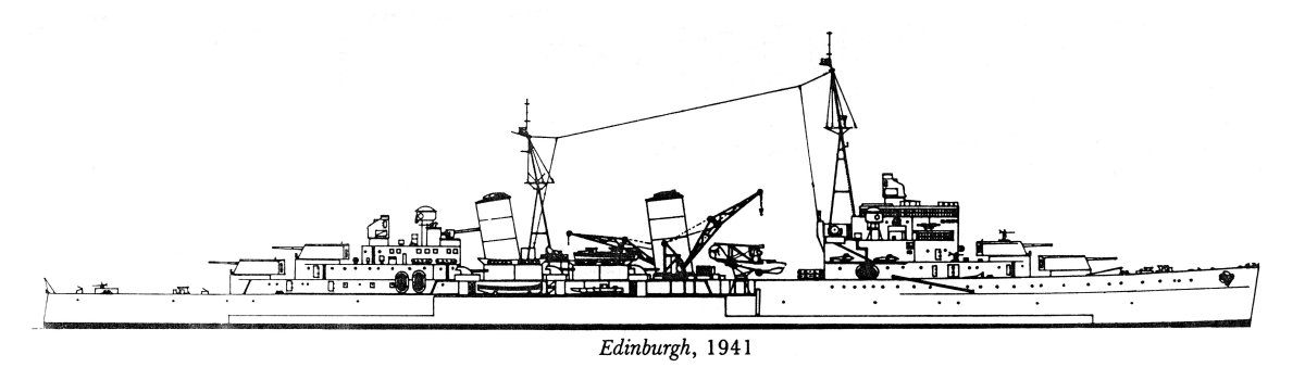 Чертежи крейсера Эдинбург