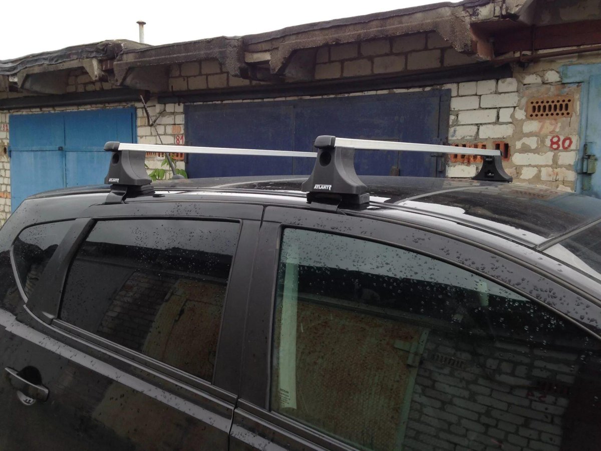 Багажник на крышу Ниссан Кашкай j10 без рейлингов