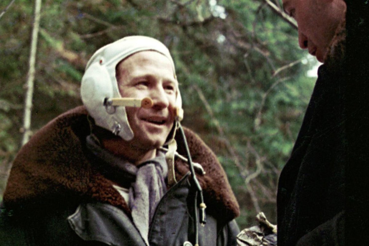 Приземление Леонова и Беляева в тайге