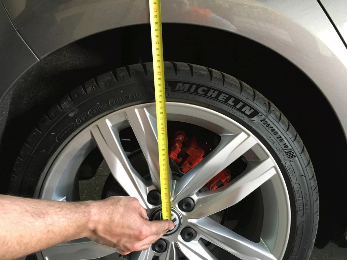 Высота от ступицы до арки пневмо x166