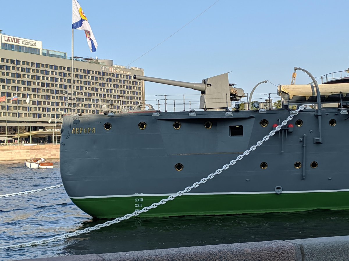Крейсер Аврора корма