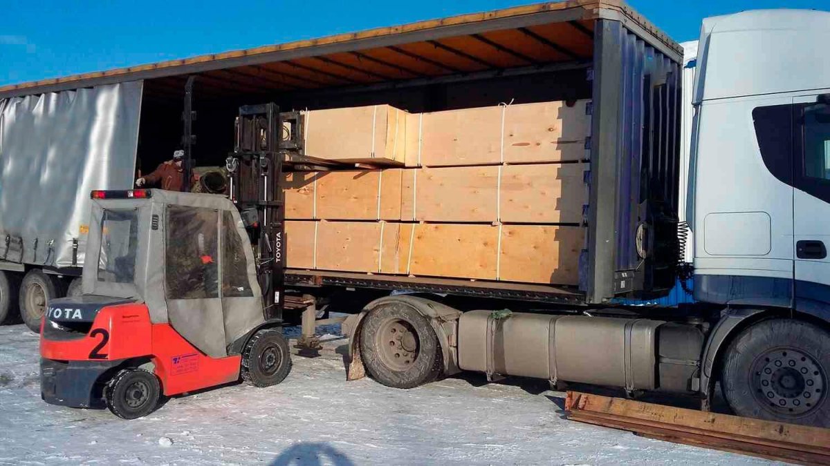 Полуприцеп 40 паллет Кроне