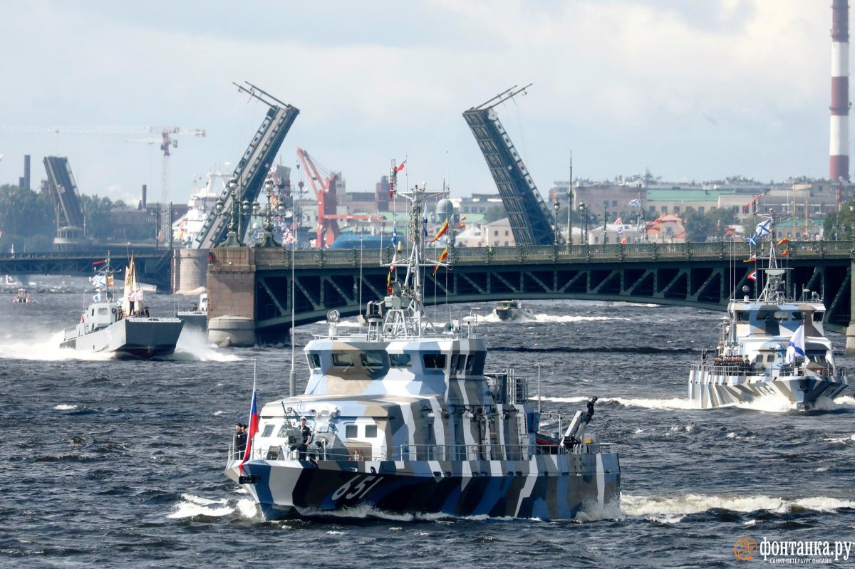 Военно-морской парад 2023 в Санкт-Петербурге