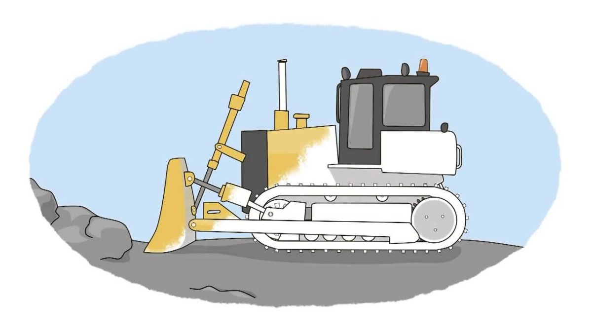 Бульдозер для рисования