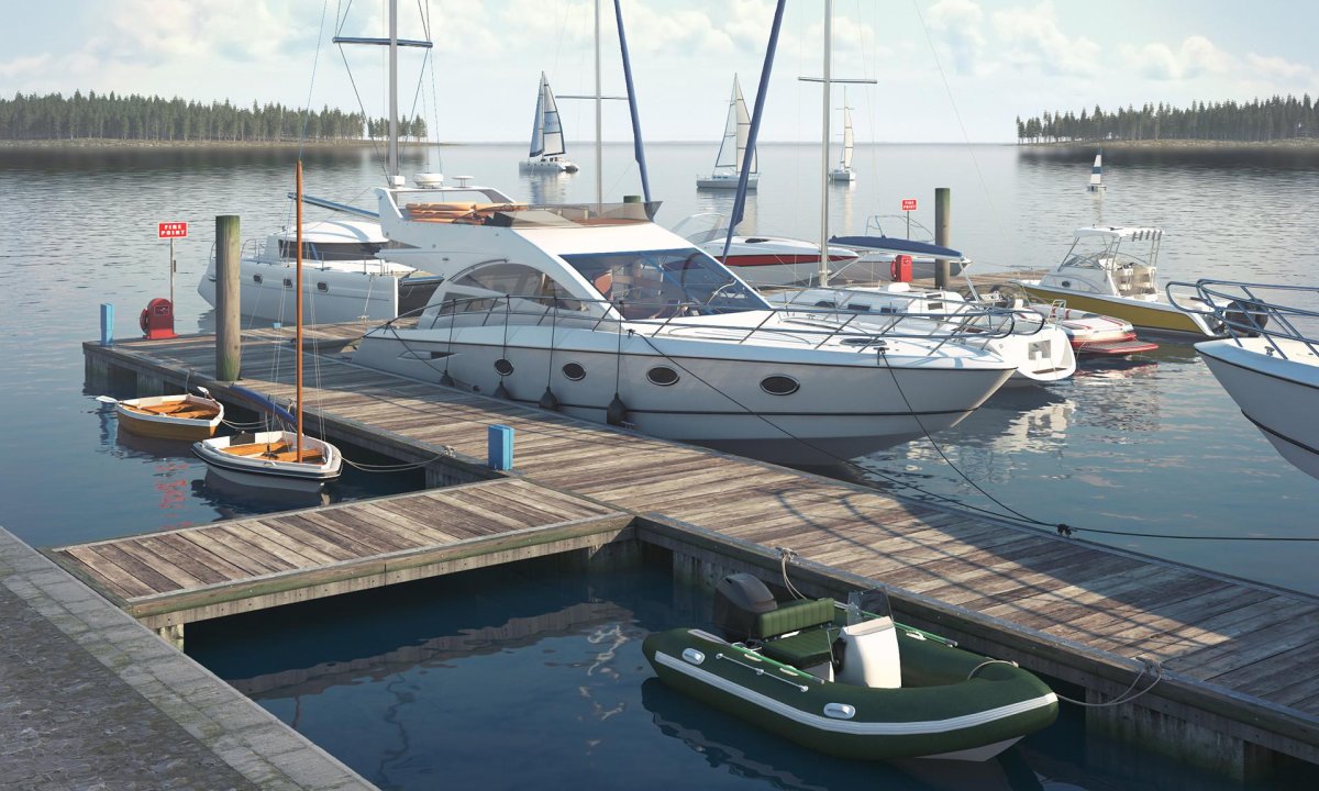 Пристань для катера