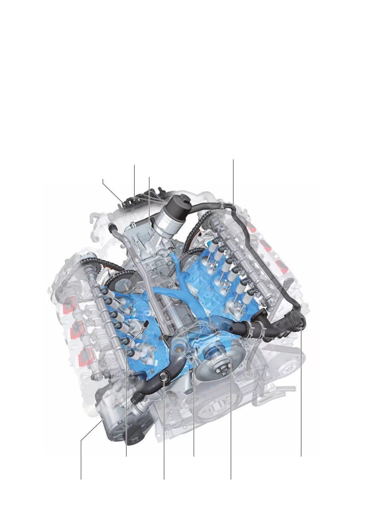 Audi q7 3.0 TFSI схема двигателя