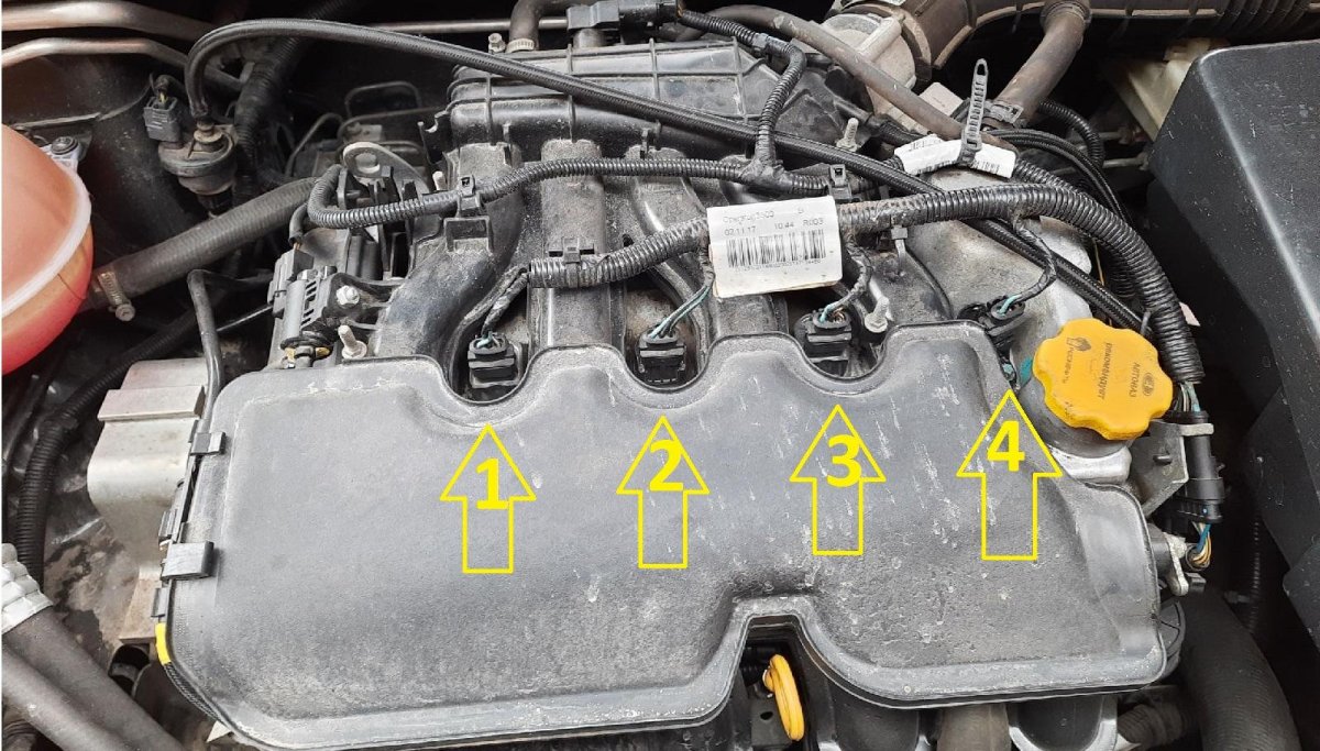 Расположение цилиндров Лада Веста 1.6