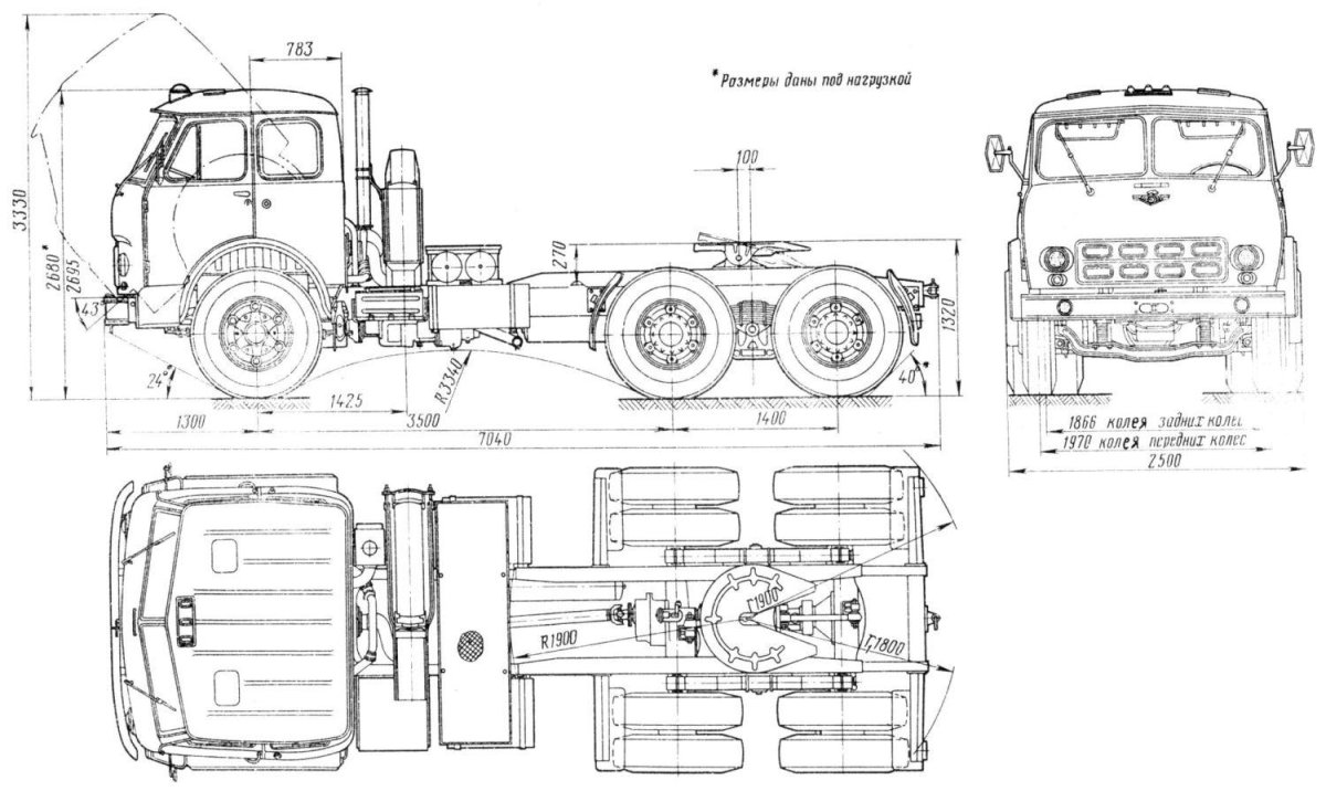 МАЗ 515 чертежи