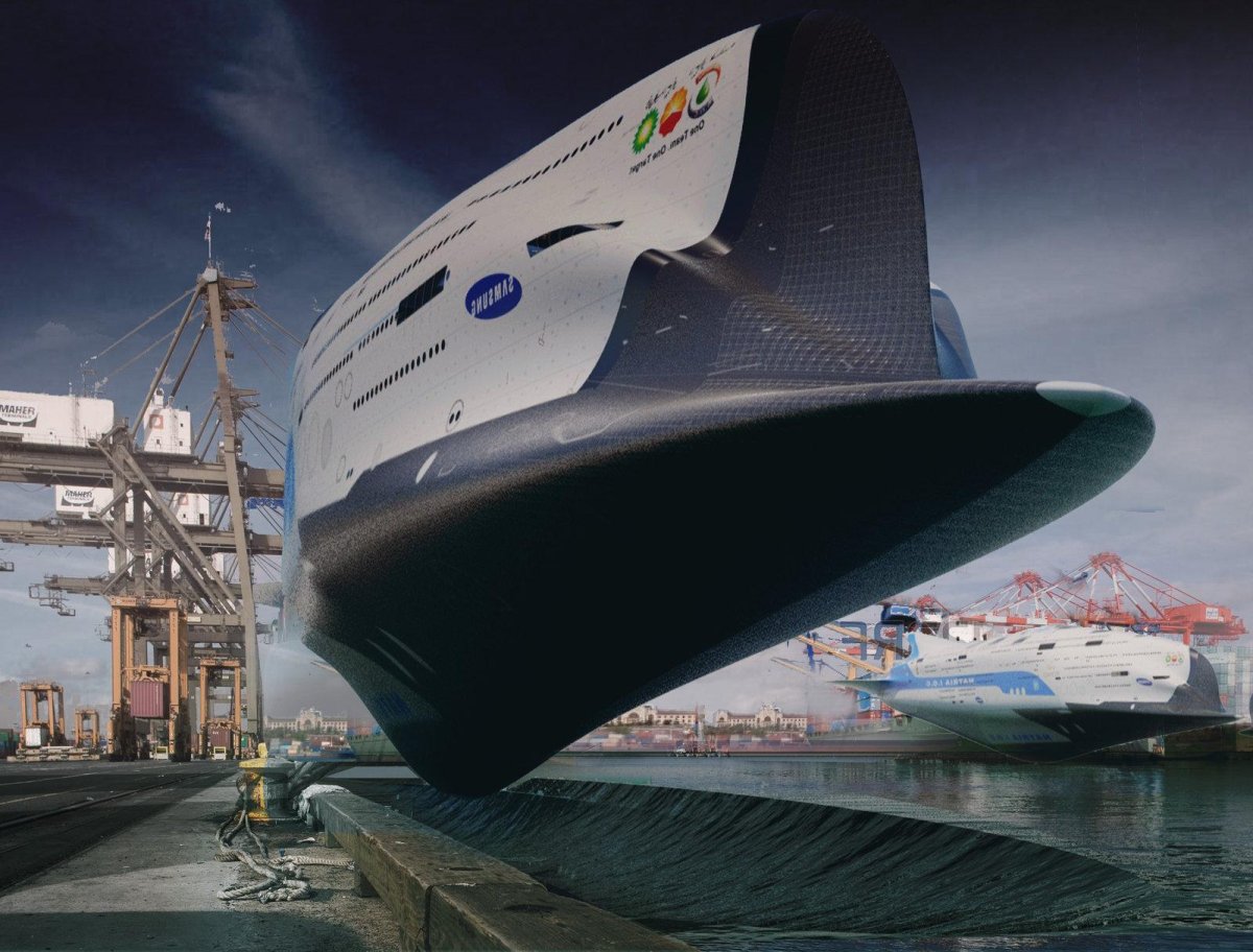 Круизный лайнер будущего концепт