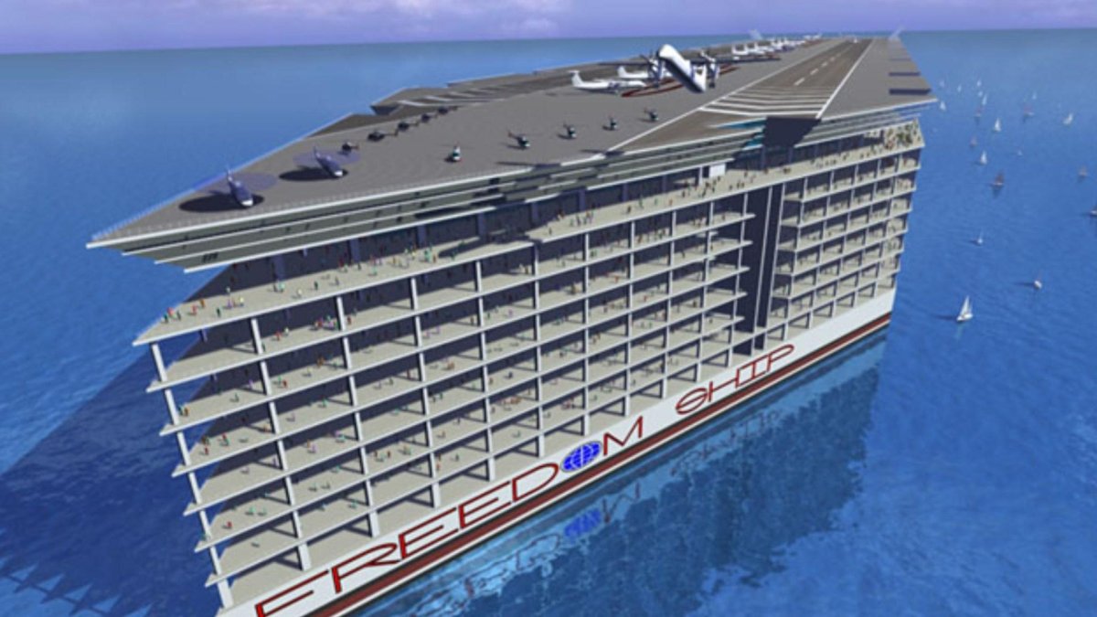 Корабль Freedom ship плавучий город