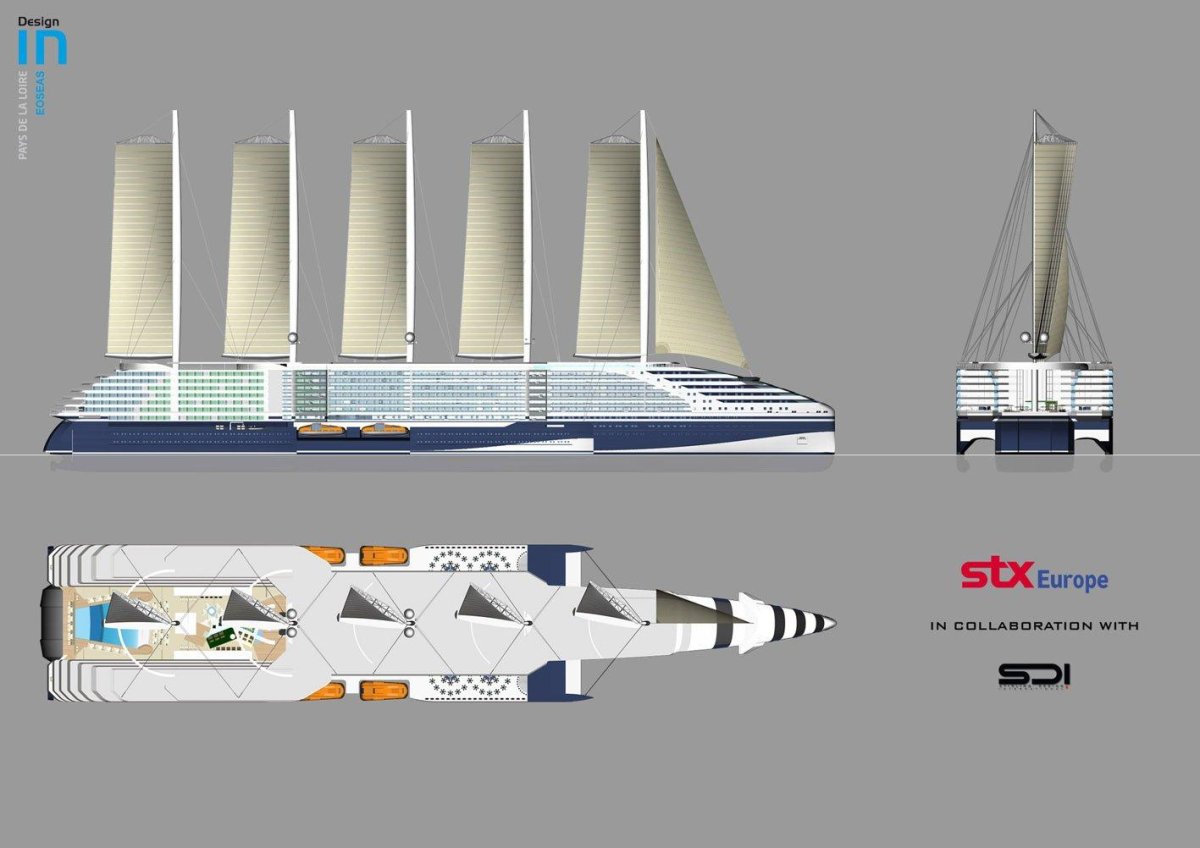 Круизный лайнер будущего концепт