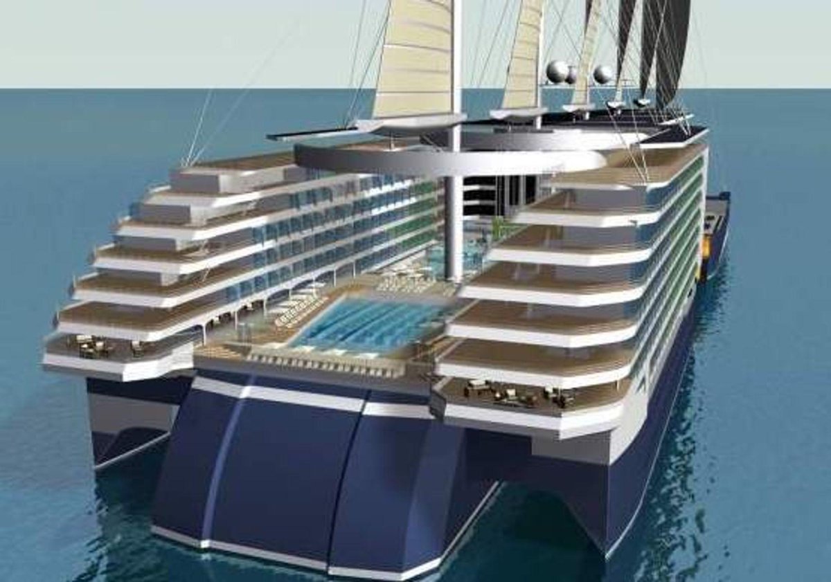 Тримаран парусный круизный