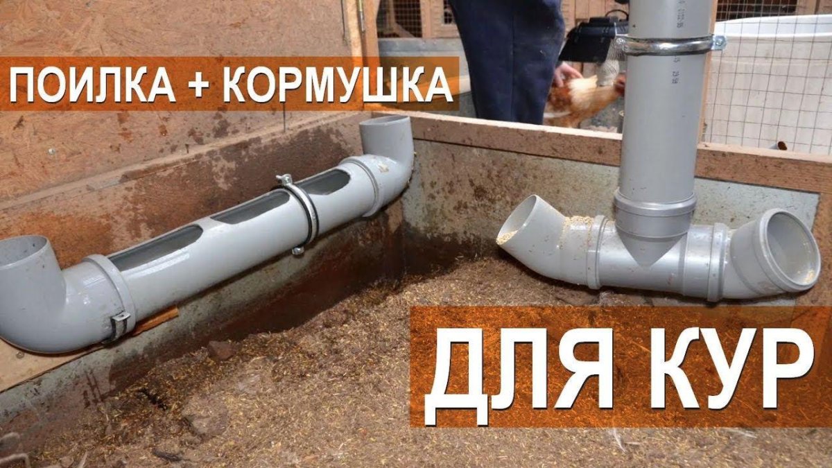 Кормушка для индюков из 110 трубы