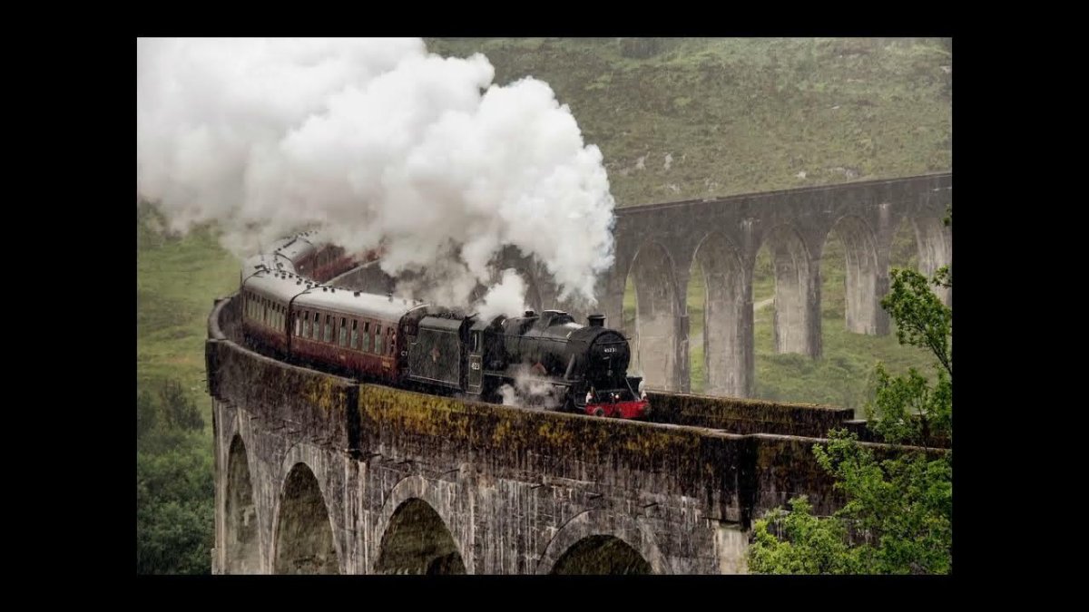 Поезд Гарри Поттера в Шотландии
