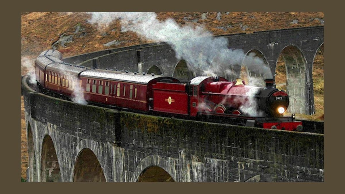 Гарри Поттер поезд в Хогвартс