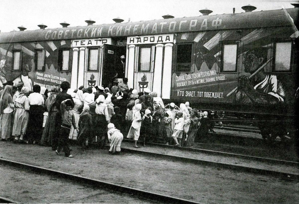 Агитпоезд Октябрьская революция 1919г