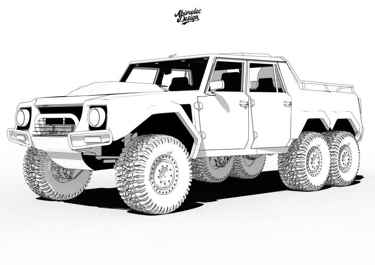 Lamborghini lm002 6x6