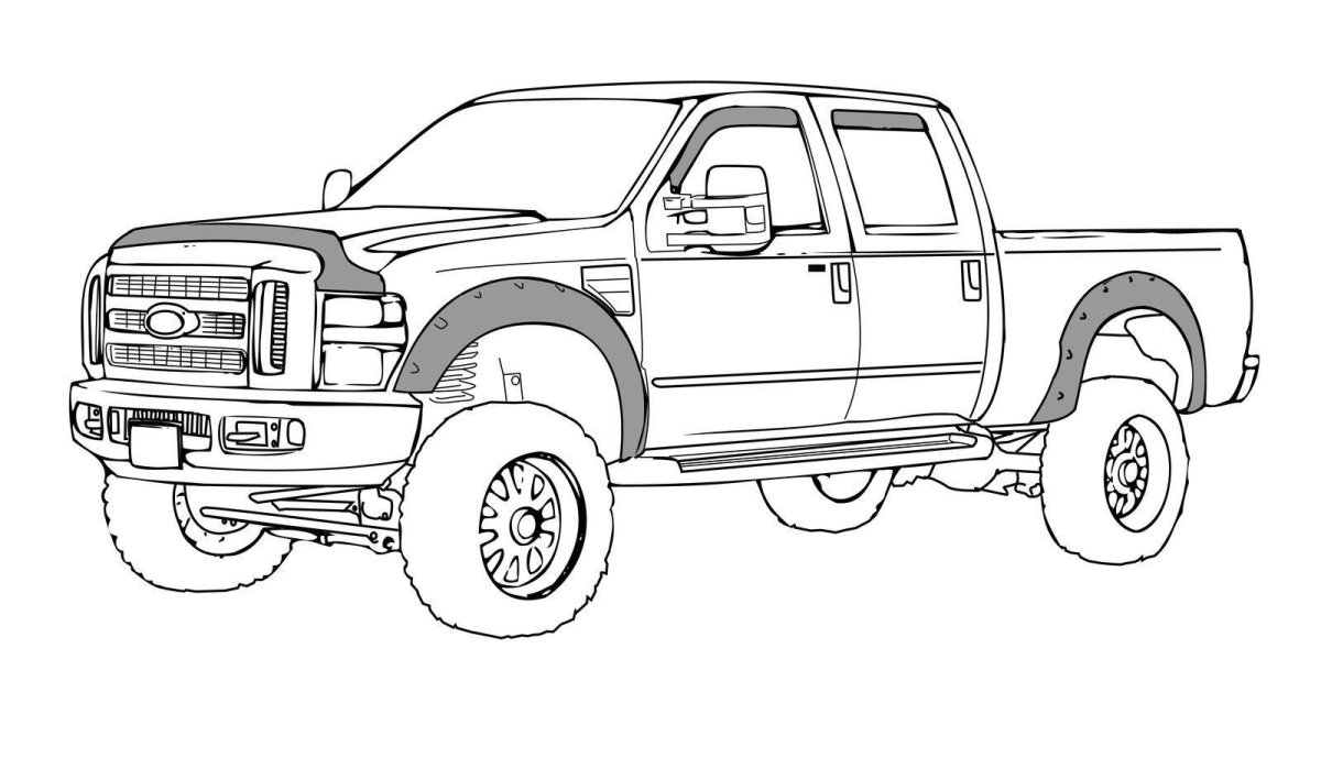 Раскраска Ford f150